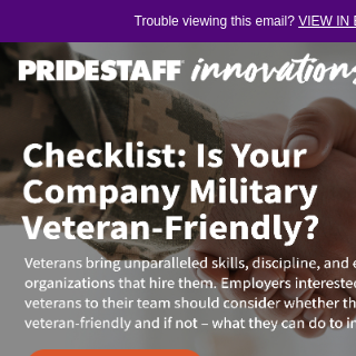 Checklist: Is Your Company Military Veteran-Friendly?